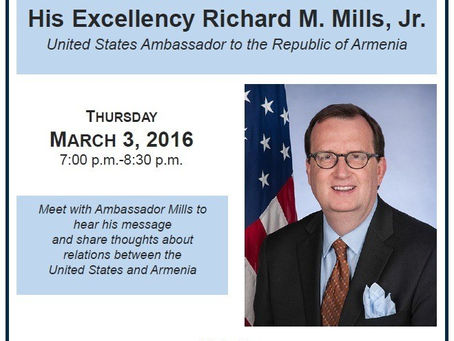 Town Hall with U.S. Ambassador to Armenia Richard Mills Jr. (Flyer)