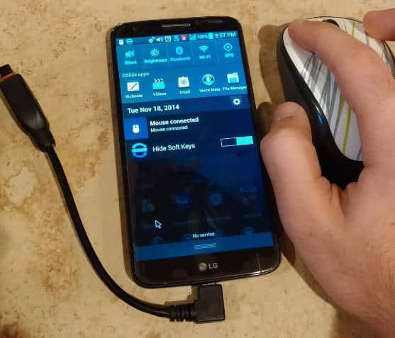 Plug a mouse into your Android..