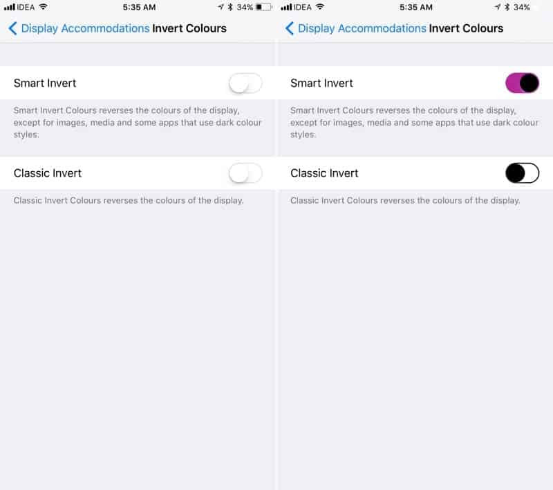 Smart Invert-27 Awesome iOS 11 Features You Probably Haven't Heard of Yet