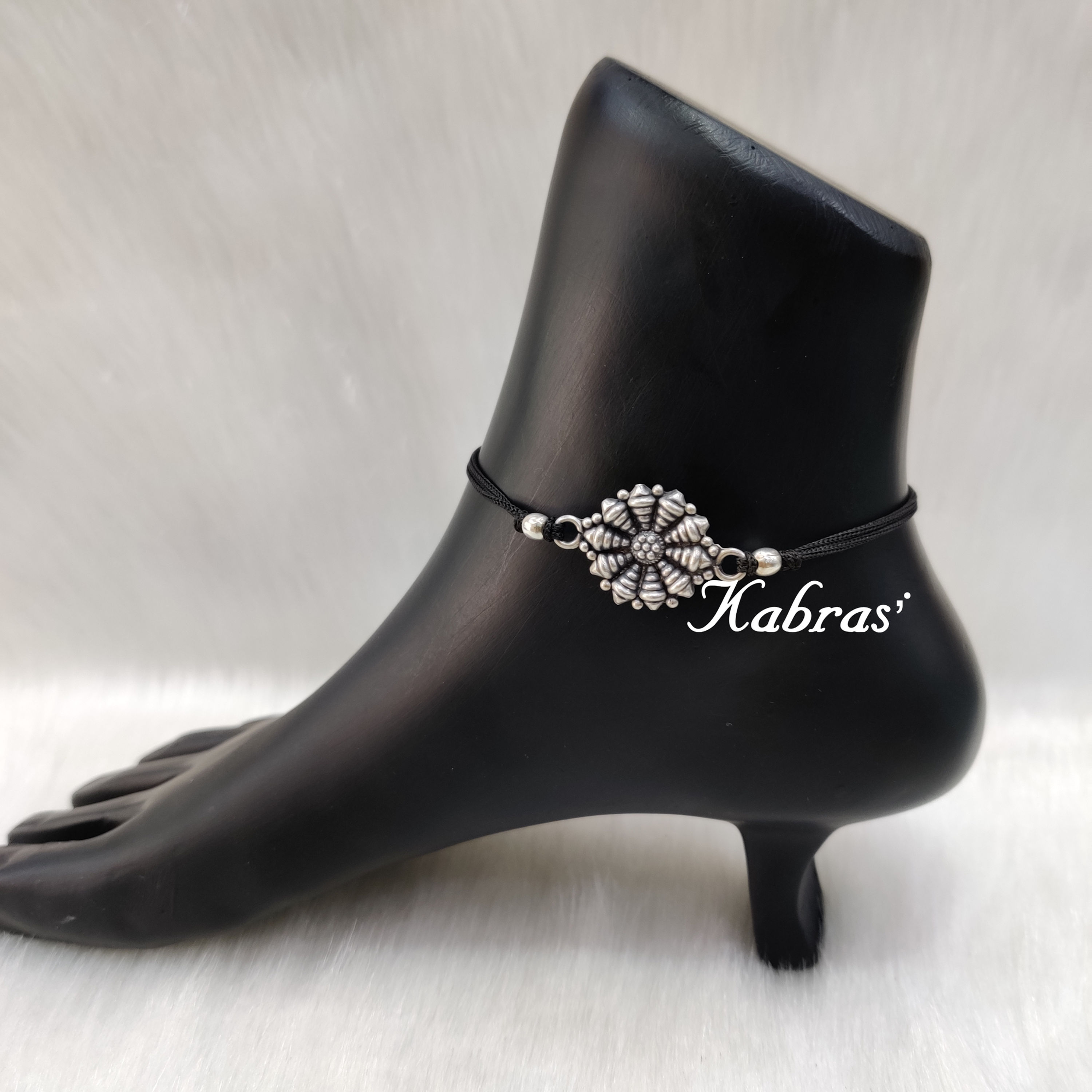 Swirl Shankh Dora Anklet - Nazarbattu