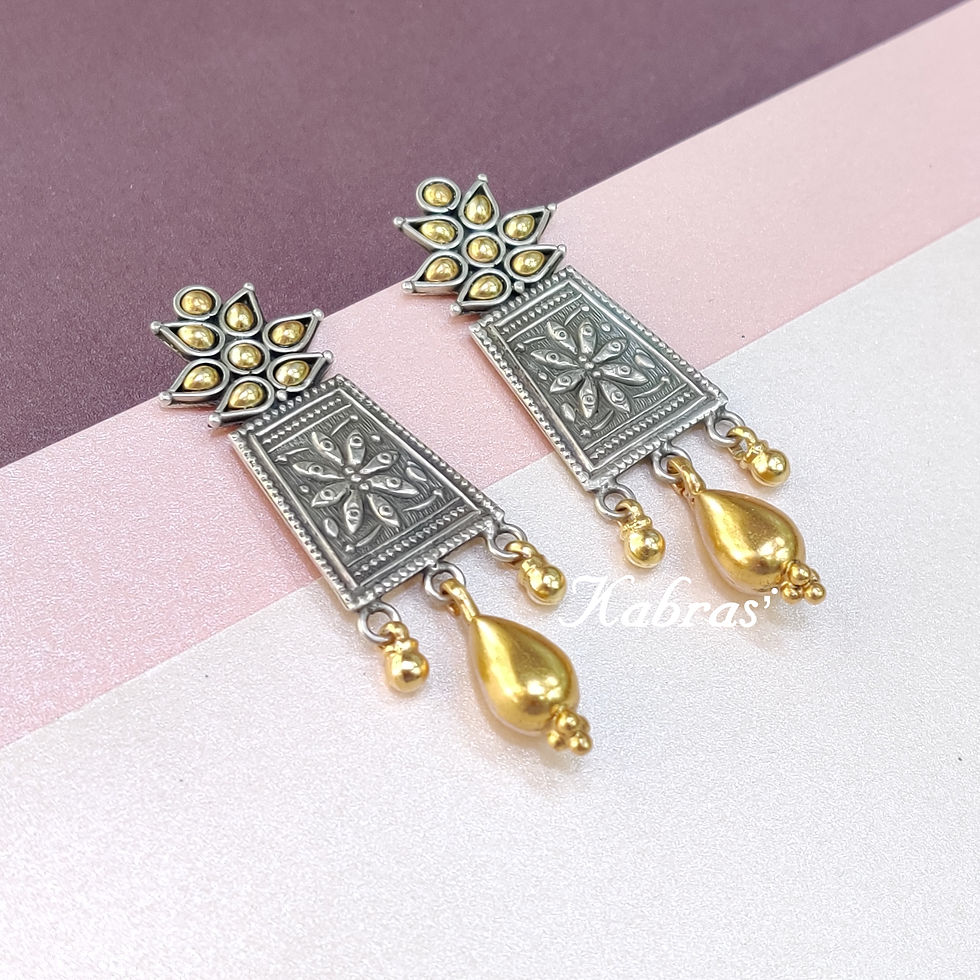 GJ Floral Drop Earrings