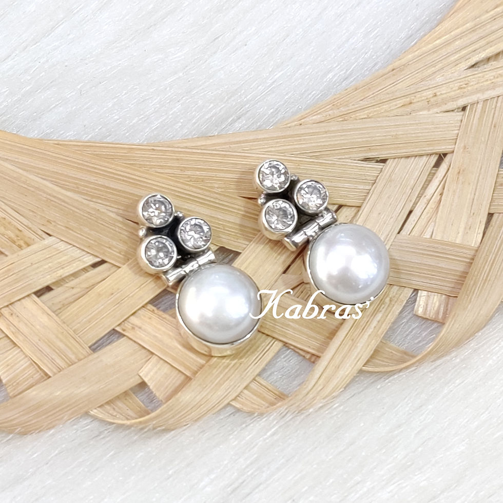 Thumbnail: Dot Pearl Earrings (6 Colors)