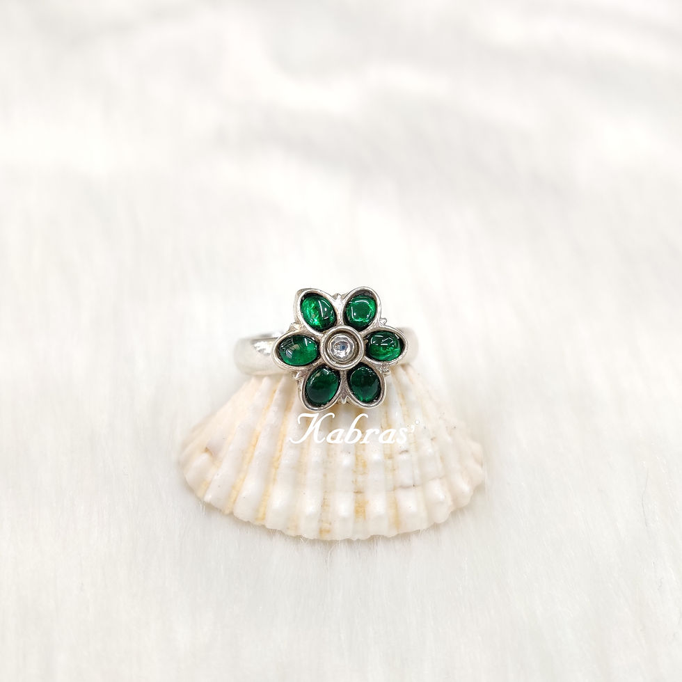 Thumbnail: Mini Daisy Kundan Ring
