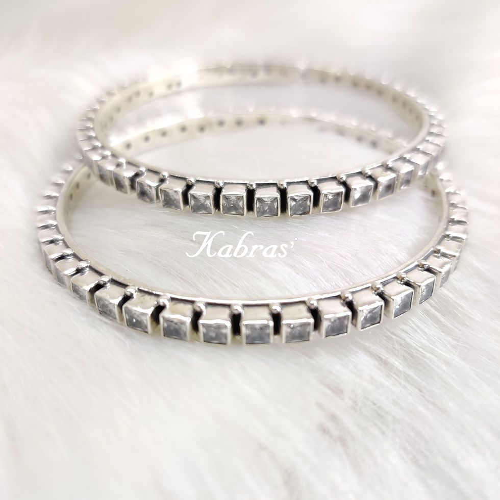 AD choki bangles made in silver with 92.5 hallmark, bangle good for everyday wear