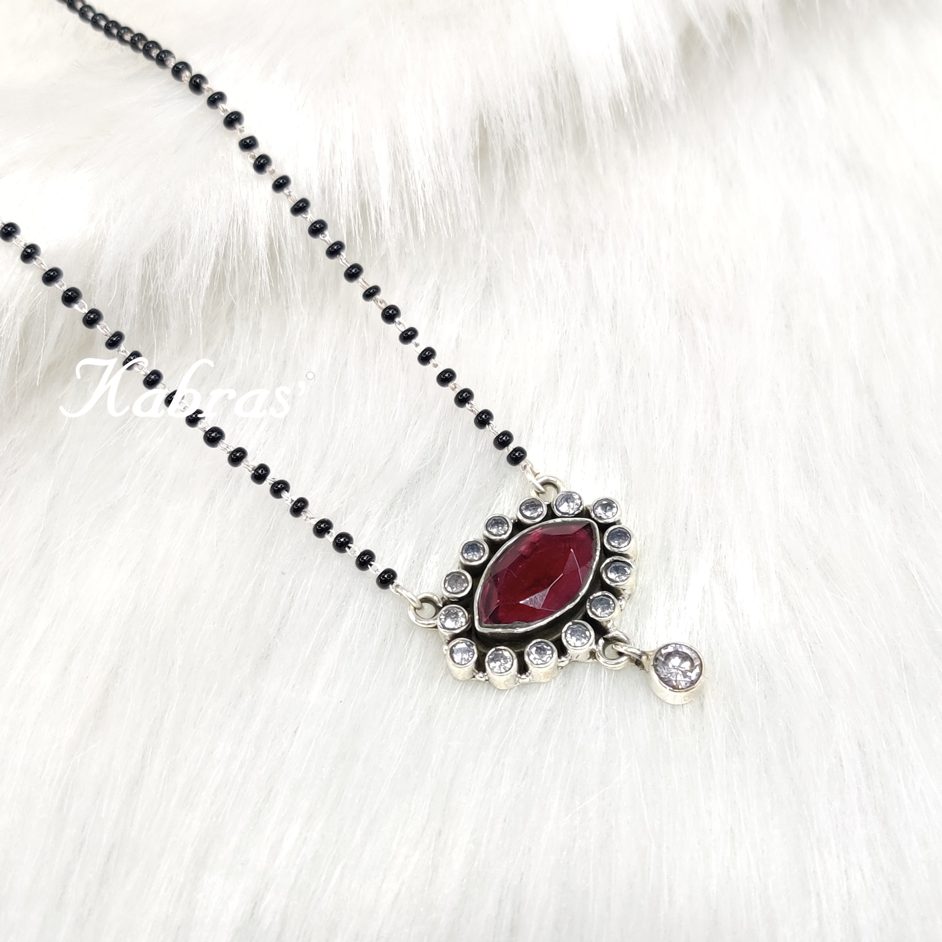 Ruby Marquis Drop Mangalsutra