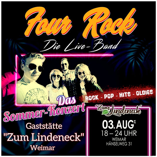 Four Rock Band Zum Lindeneck Weimar Open Air