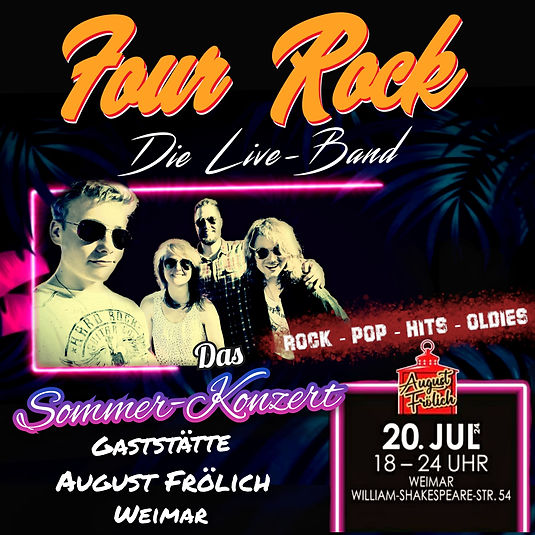 Four Rock Band Weimar August Frölich Gaststätte