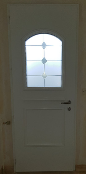 Porte aluminium blanche intérieur