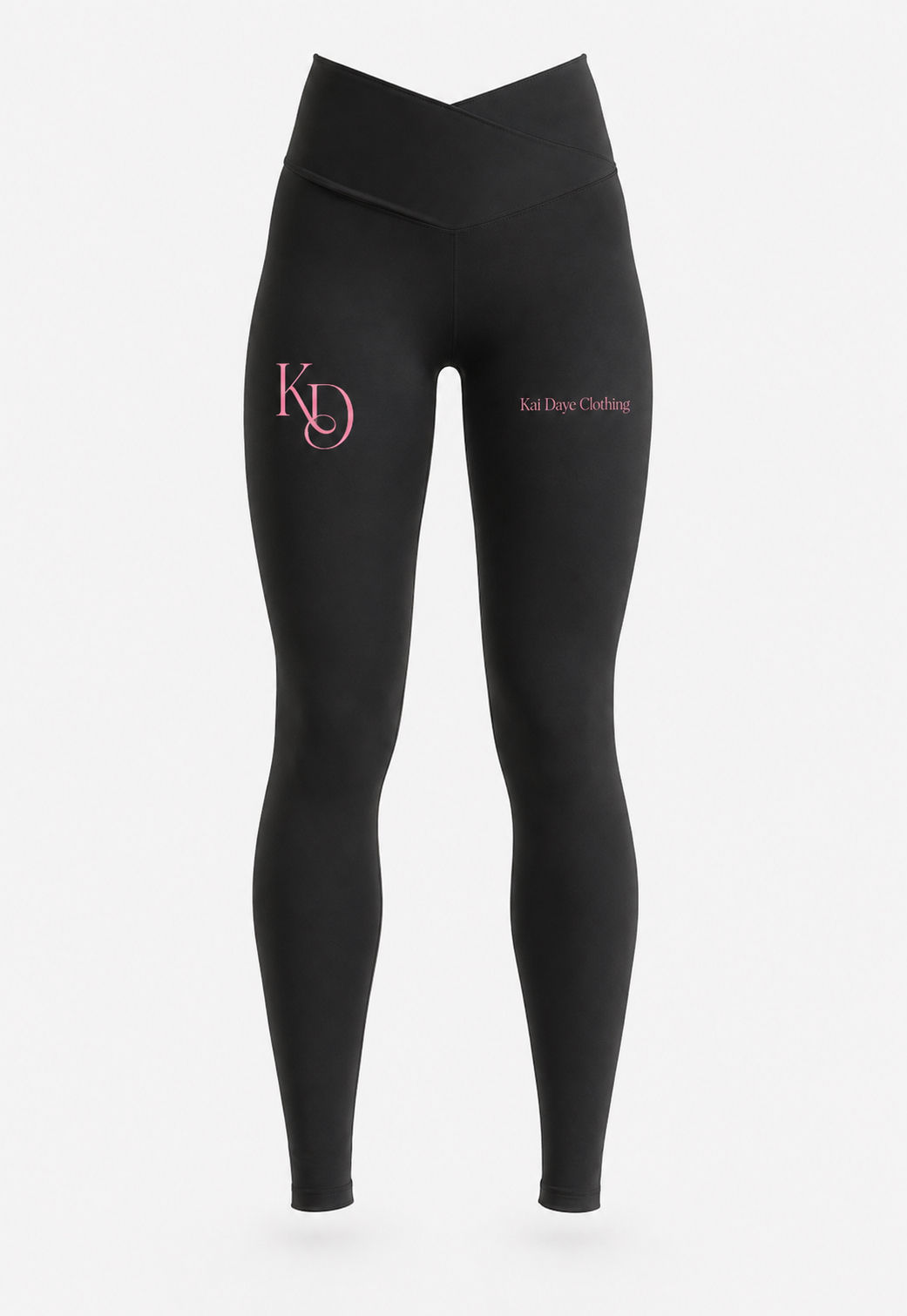 KaiDaye Black n Pink Luxe Leggings
