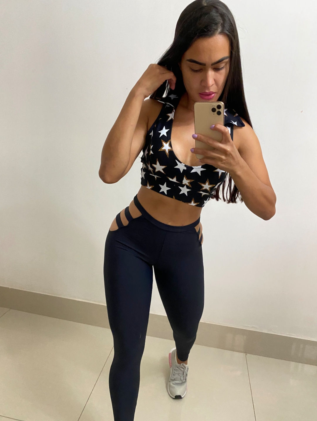 Conjunto calza y top estrella 