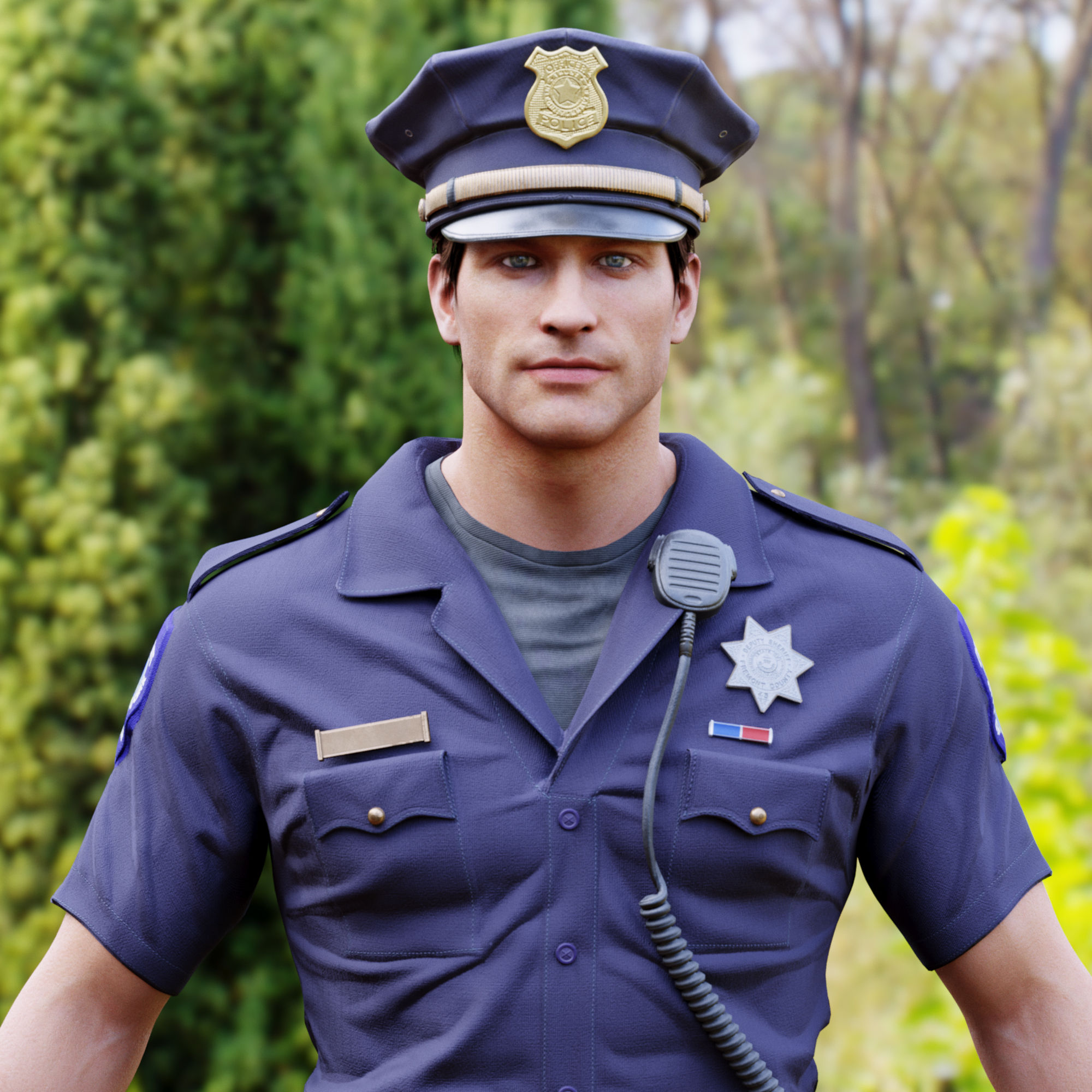 Police Officer Man Rigged PBR