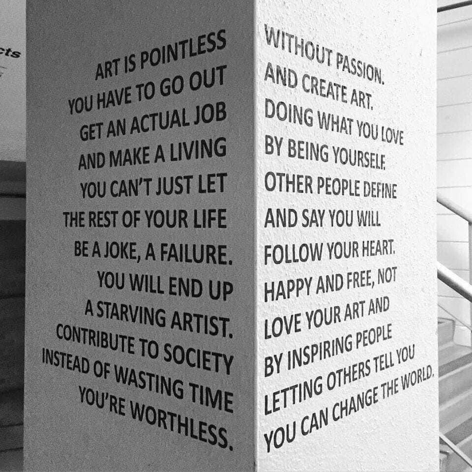 Art is pointless sculpture