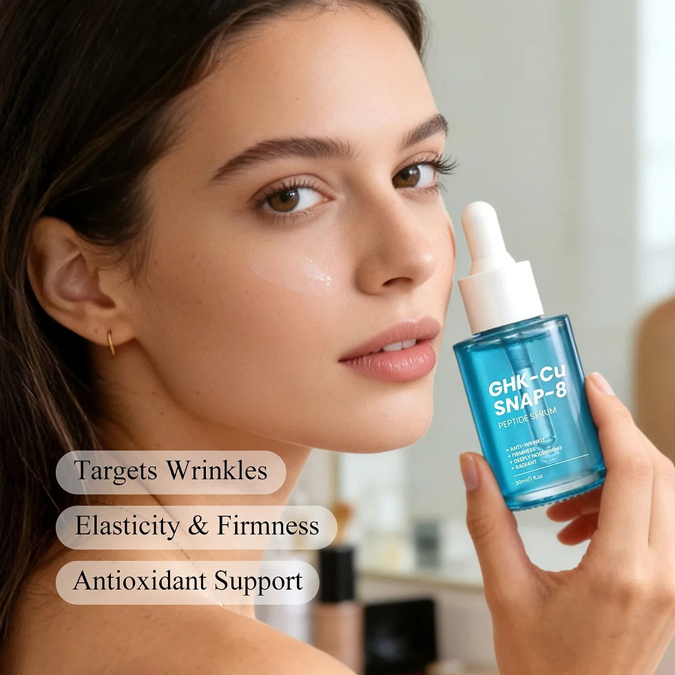 Thumbnail: GHK-Cu Copper Peptides Facial Serum with SNAP-8 for Fine Lines, Wrinkles, Firmin