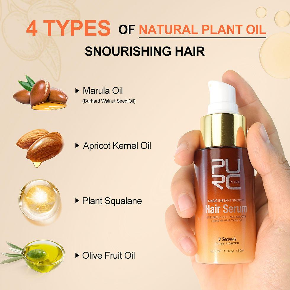 Thumbnail: PURC Magic Smoothing Hair Oil Repair Damaged Frizz Hair Serum Instantly Soft Nou