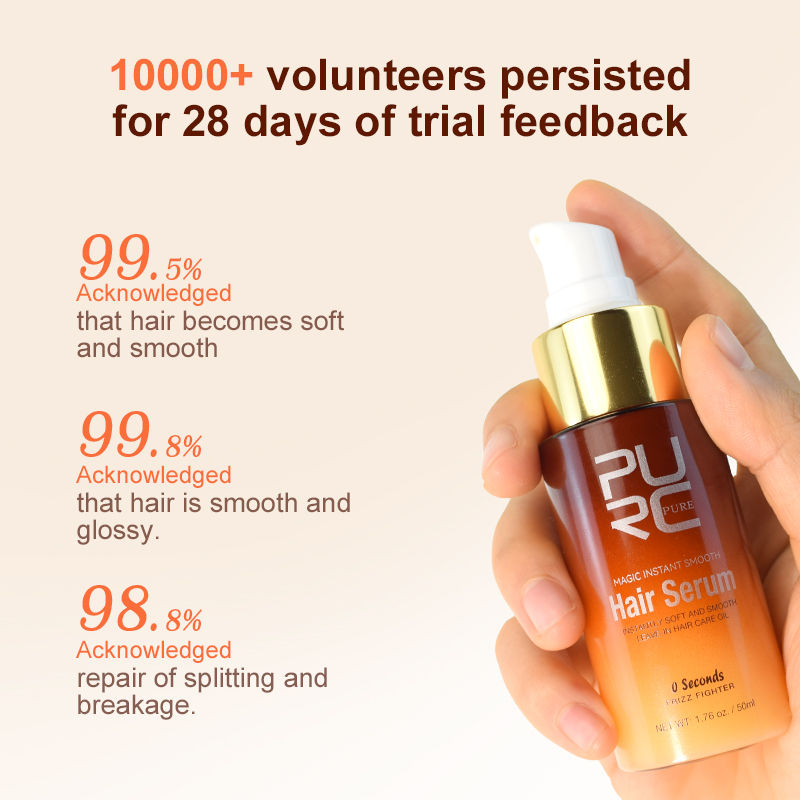 Thumbnail: PURC Magic Smoothing Hair Oil Repair Damaged Frizz Hair Serum Instantly Soft Nou