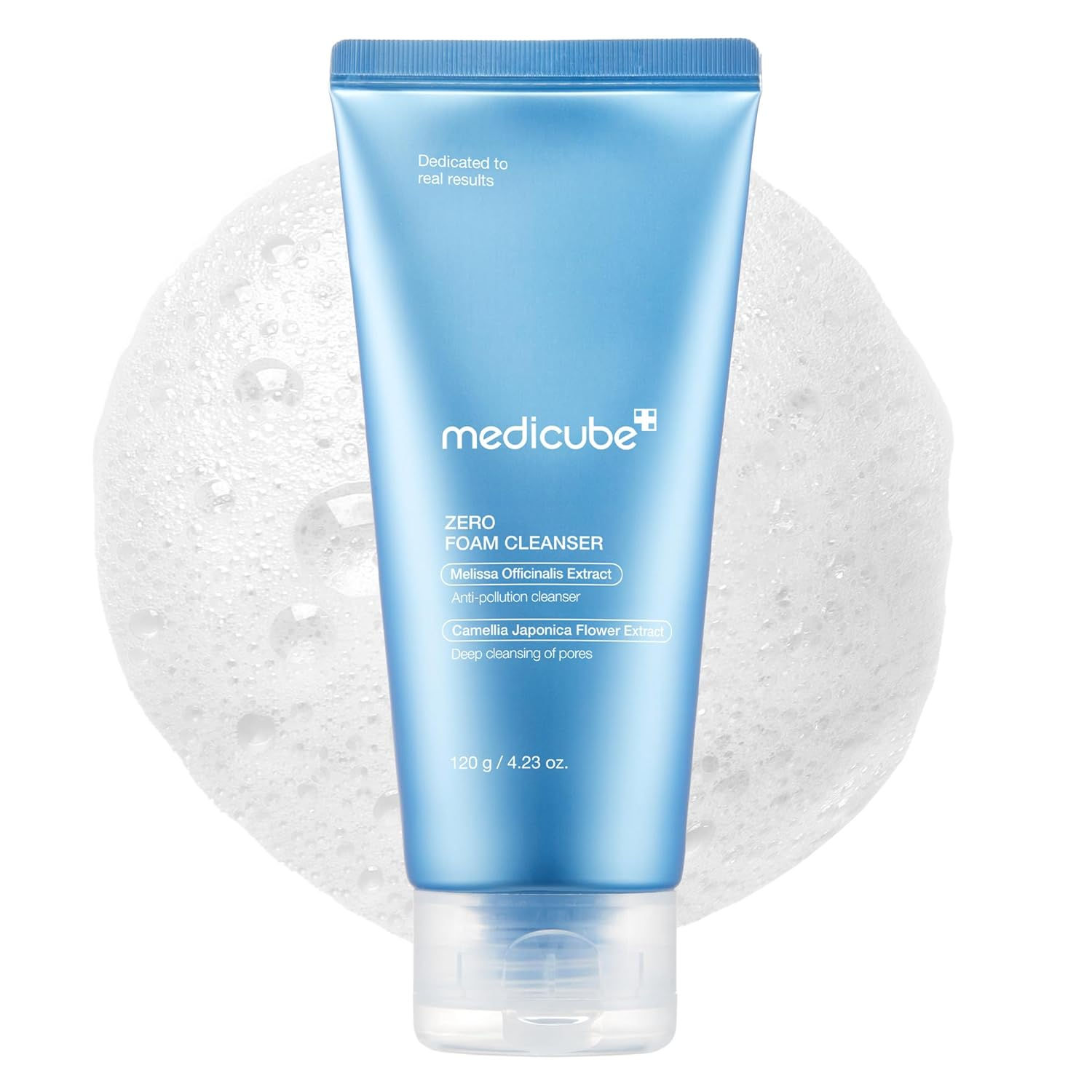 Medicube Zero Pore Clear Blue Capsule Free Brush Cleanser for Skin Texture Black