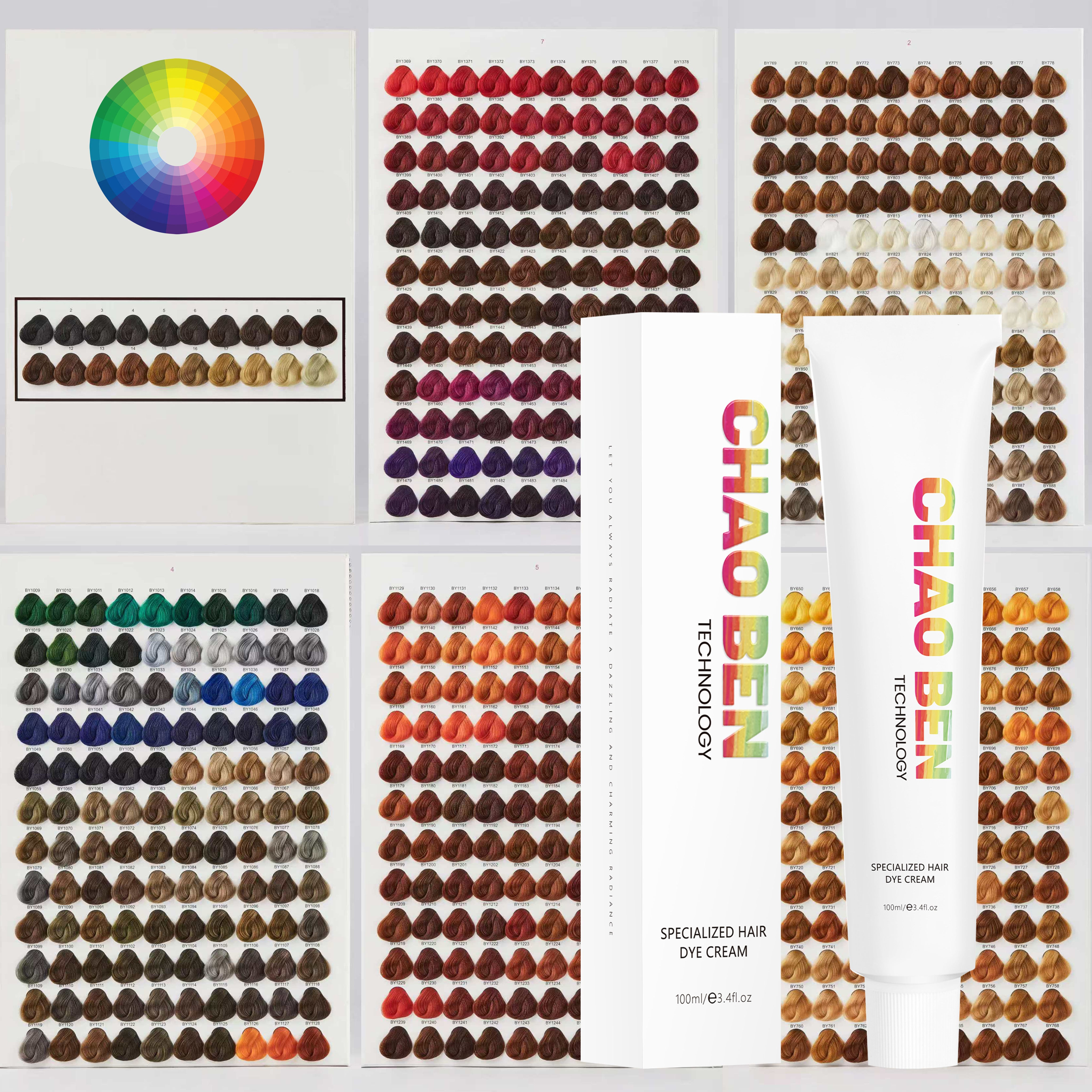 Hair Color Natural Professional Dye Permanent Organic Ammonia Magic Free Styling