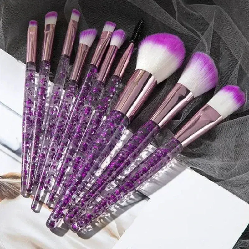 10PCS Makeup Brush Set Professional Super soft detail brush Blush Brush Foundati