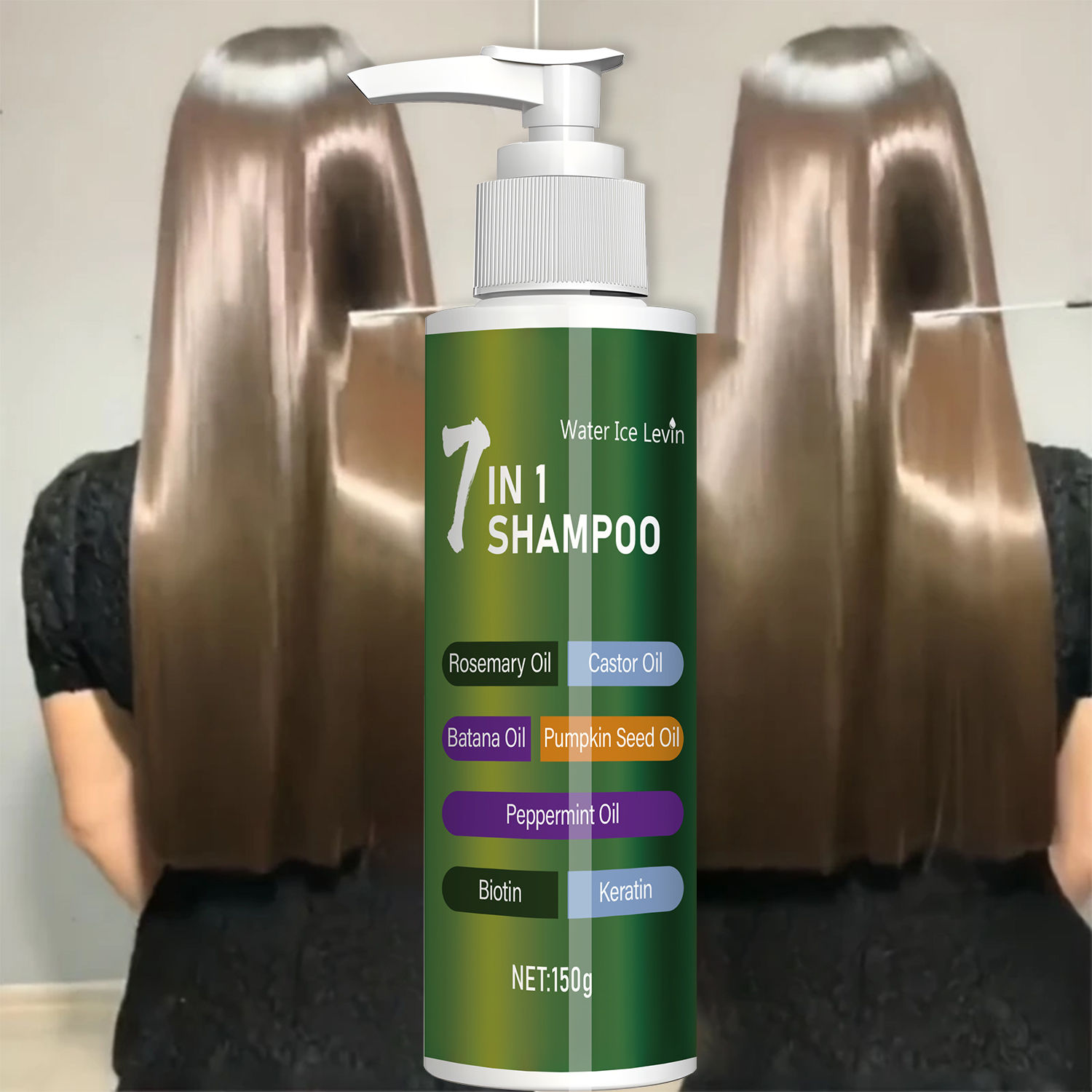 7-in-1 Shampoo, Rich in Foam and Easy to Rinse, Removes Dandruff, Reduces Hair B