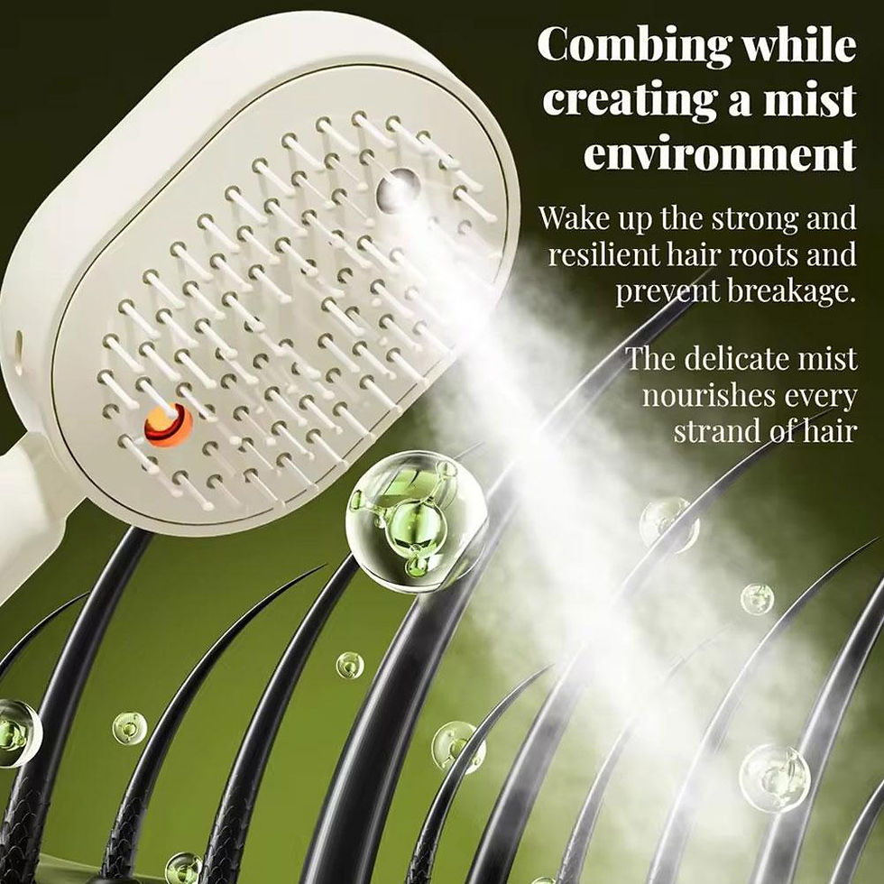 Thumbnail: Curl Refresh Detangling Brush Head SPA Spray Comb For Women Girls Massage Hair B