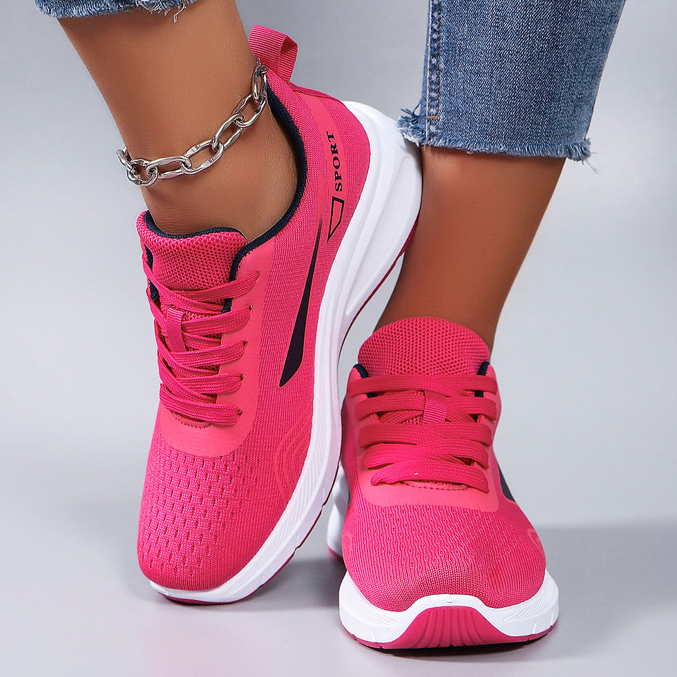 Thumbnail: Spring new women's sports shoes, fashionable, breathable, lightweight, non-slip,