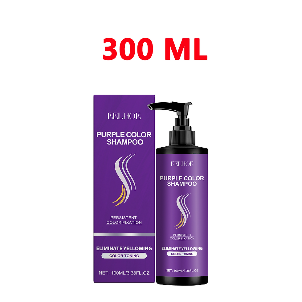 Thumbnail: Purple Shampoo for Blonde Bleached Hair Anti-Brass Toning Gray Hair Cover Repair