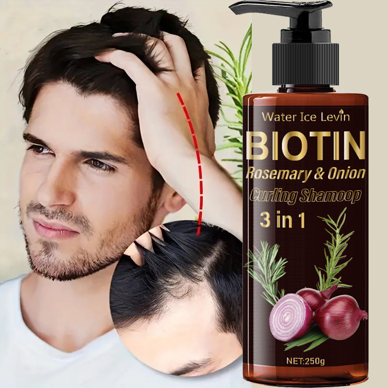 Thumbnail: Biotin Shampoo Three-In-One, Moisturizing and Rich Onion Extract Foam, Hydrating