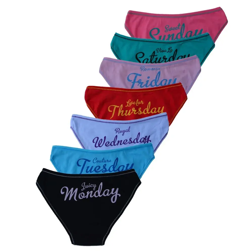 Women Underwear Cotton Every Weekdays Sexy Ladies Panties Knickers Briefs Linger