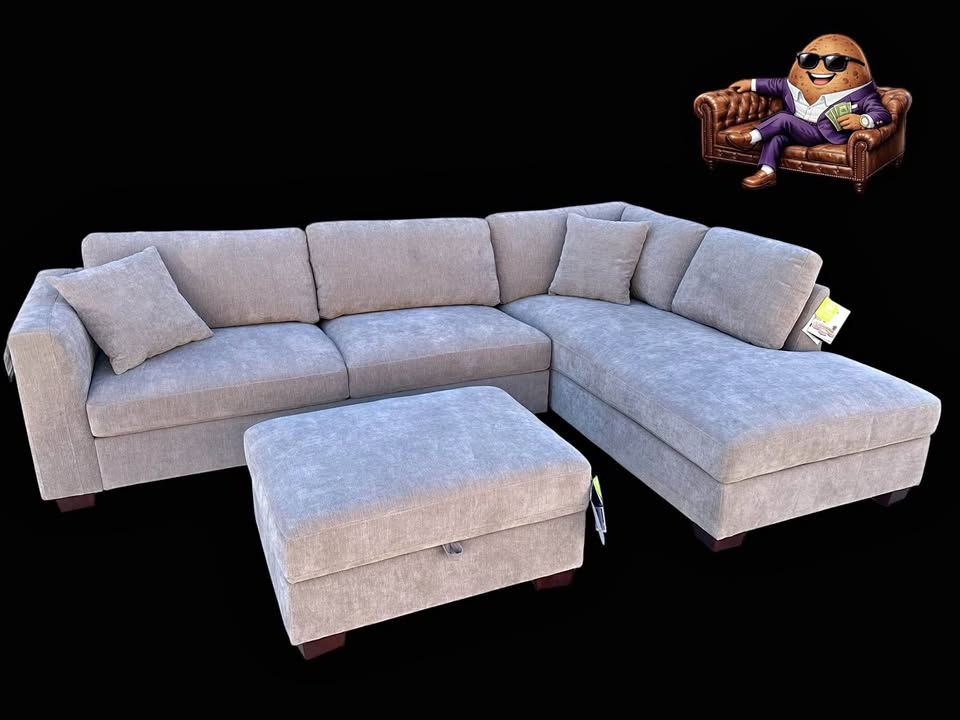 Thomasville Walsen Sectional with Storage Ottoman