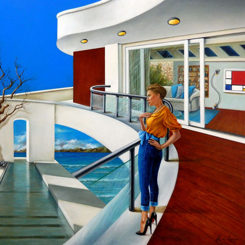 OUTONO - 2023 - óleo sobre tela -100 x 130 cmc