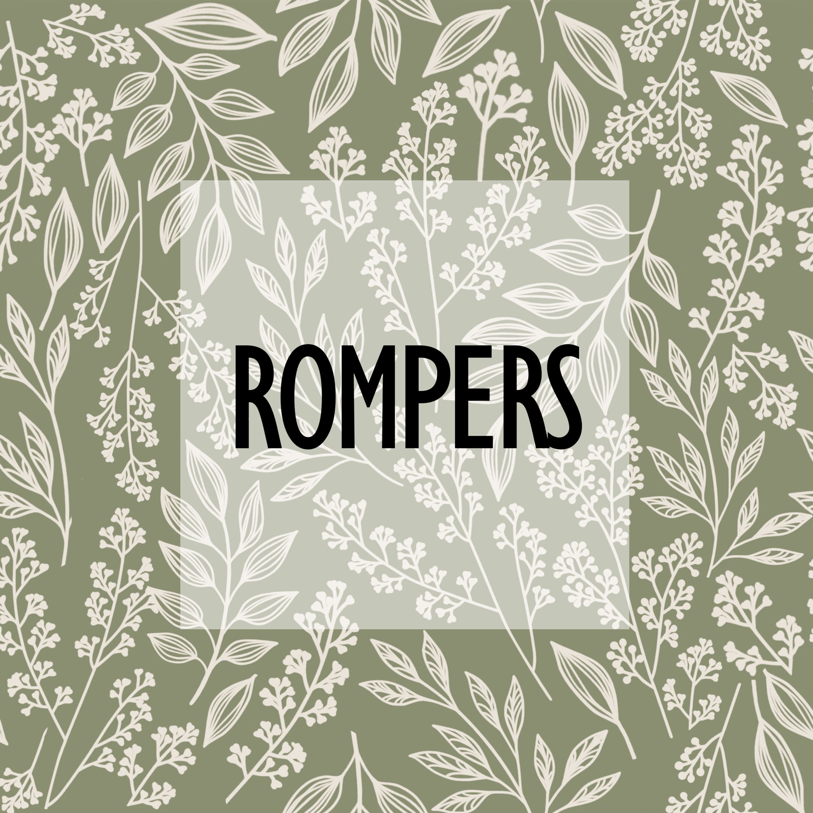 Sage Foliage Rompers