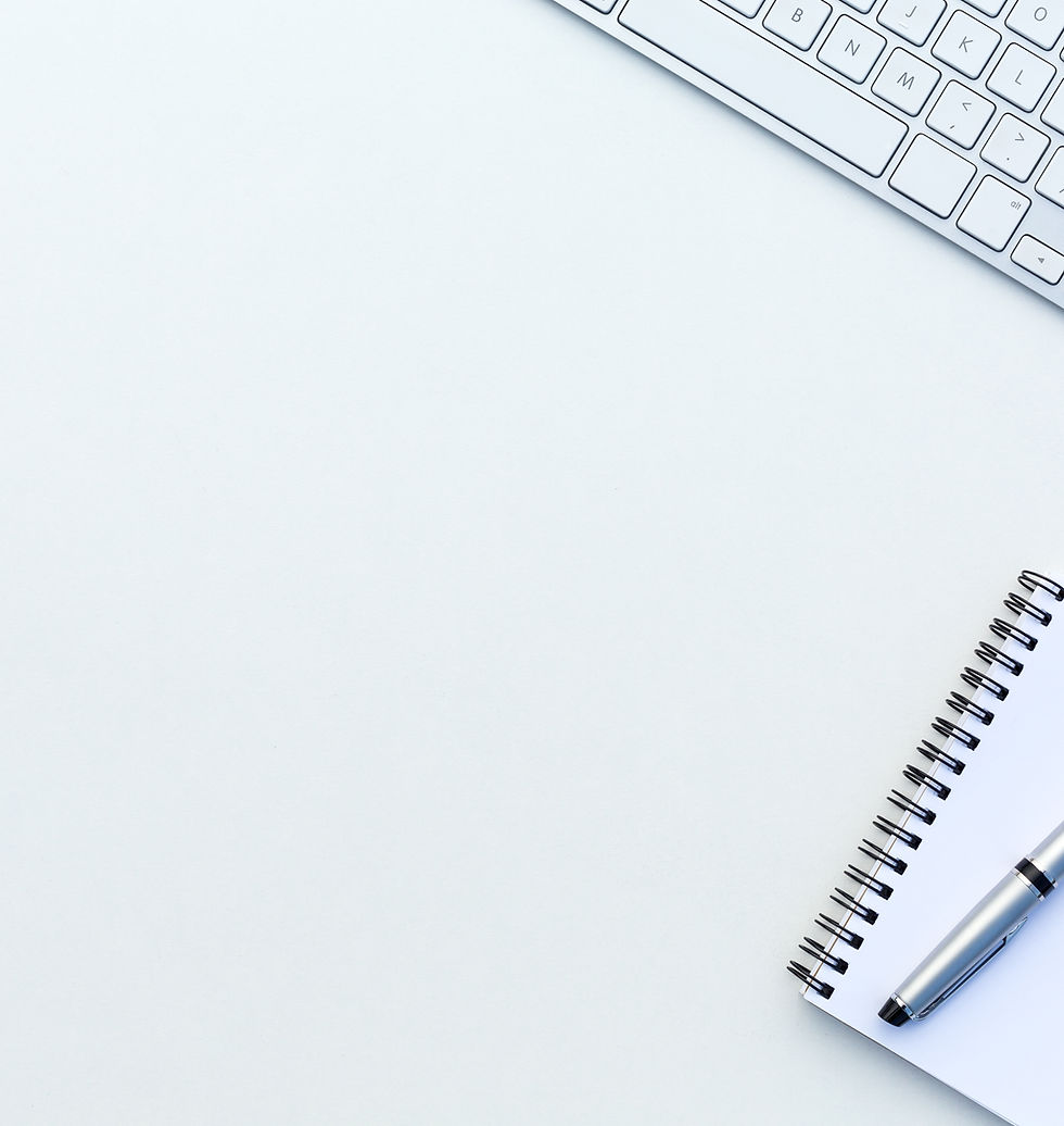 Clavier d'ordinateur carnet et stylo