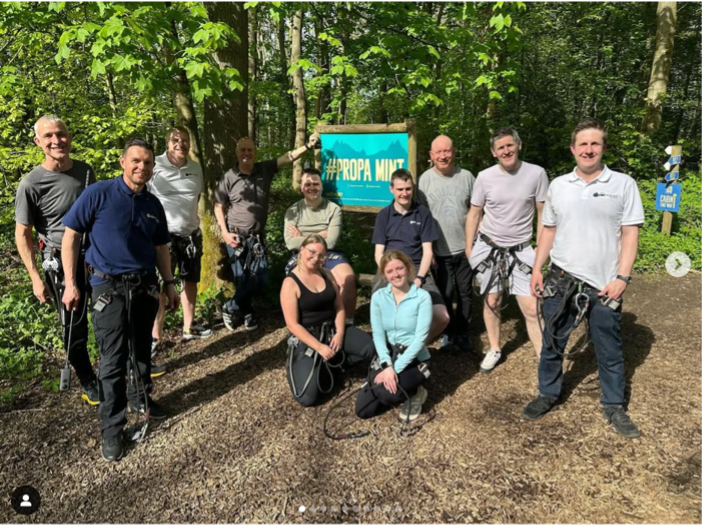 Go Ape team building day.