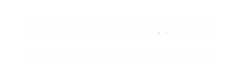 Connect to Work white logo
