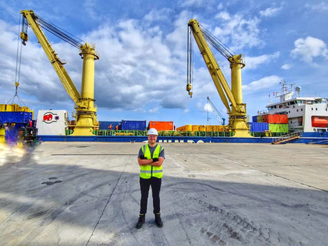 Engineer, Matt, at Port of Blyth