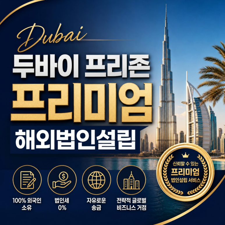 두바이 해외법인설립 및 비자발급, 계좌개설 방법!