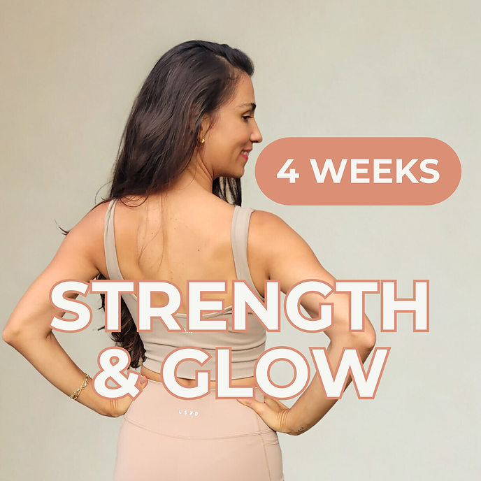 Strength & Glow program focused on building strength, sculpting the body and boosting energy