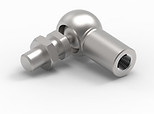 Angled Ball Joint for Hydraulic Dampers