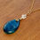 Thumbnail: Large Pear Pendant (natural Apatite)