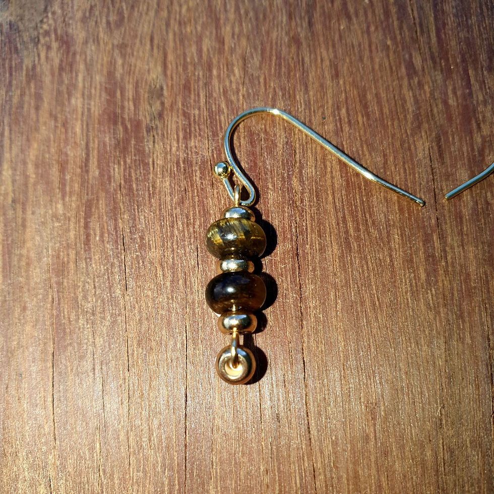 Thumbnail: Simplicity Tiger Eye Earrings