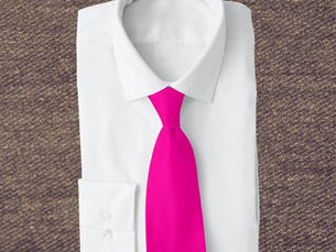 Best Deals! Neon Pink Solid Color Neck Tie