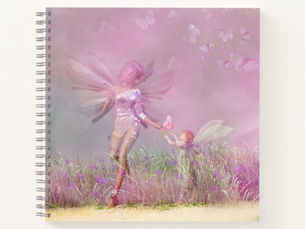Best Price! Cute Modern Girly Pink Butterfly Fairies Notebook