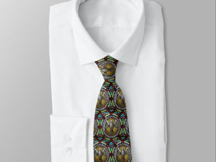 Big Deals! Holy Spirit Stained Glass Confirmation RCIA Neck Tie