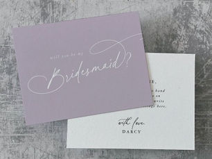 Best Price! Elegant Charm Purple Will You Be My Bridesmaid Invitation