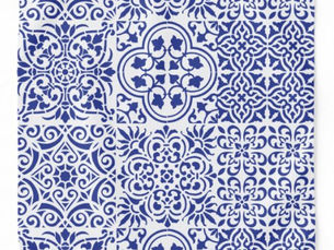 Hot Review! Blue Mexican Tile Bandana