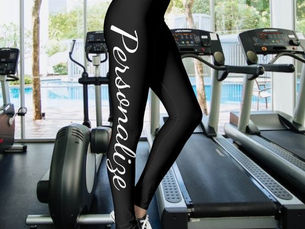 Hot Review! Personalize Black And White (or change text/color) Leggings