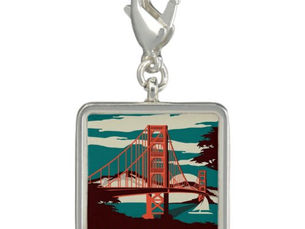 Big Deals! San Francisco Vintage Style Golden Gate Bridge Charm
