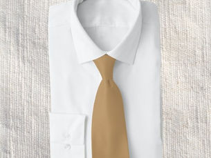 Review Camel Solid Color Neck Tie