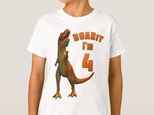 Review ROARrr I’m 4 Fun T-Rex Kid Birthday T-Shirt