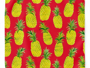 Top 10! Watercolor Pineapple Pattern Green Yellow Red Bandana